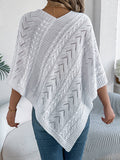 Casual Solid Color Twist Pongee Sweater Coat