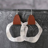 RETRO PERSONALITY IRREGULAR DOUBLE HOOP EARRINGS_CWAJE1981