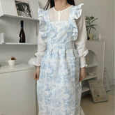 Waterproof And Oil-Resistant Blue Ink Apron_Cwmm5806