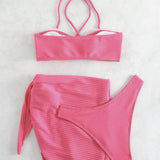 3 PIECE BIKINI SET HALTER WITH MESH SKIRT_CWMW0146