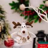 Cwasc1948_Christmas Tree Santa Claus Snowman Deer Pendant
