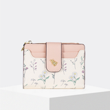 Fresh Floral Colorblock Mini Wallet With Zipper_Cwab06212