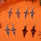 PERSONALIZED POINTED CROSS VAMPIRE EARRINGS_CWAJE1982