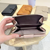 New Forest Style Retro Vertical Zipper Wallet_Cwab06250