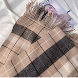 PLAID SCARF SHAWL CLASSIC TARTAN WINTER WRAP_CWASC1455