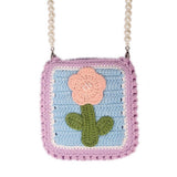 HAND WOVEN NICHE PEARL CHAIN SMALL SQUARE BAG_CWASC0833