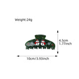 GINGERBREAD MAN HAIR CLAW XMAS CARTOON BUN CLIP_CWAHA1598