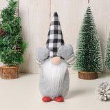 CHRISTMAS PLAID FACELESS DOLL WINDOW DISPLAY_CWMM2921
