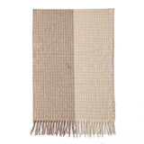 SOFT PLAID SCARF VINTAGE TASSEL WOMENS WRAP_CWASC1001