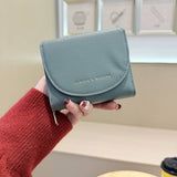 New Solid Color 3-Fold Wallet With Flip Cover_Cwab06253