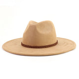Women Autumn And Winter Warm Belt Panama Hat_Cwah0681