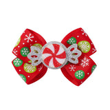 CHILDRENS PRINTED GLITTER BOW HAIRPIN_CWAHA2359