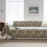 BLUE FLORAL JACQUARD SOFA THROW_CWMM1647