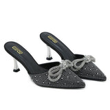 CASUAL TOE BOW STILETTO HEEL SLIPPERS_CWSHS0602