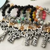 BULL HEAD WESTERN STYLE BRACELET KEYCHAIN_CWMM1289