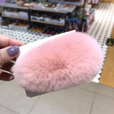FURRY MINK HAIR CLIP CUTE FLUFFY BB BARRETTE_CWAHA3308
