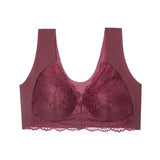 FRONT BUTTON SEAMLESS GATHERED THIN BRALETTE_CWMU0110