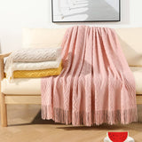 KNITTED SOFT WARM SOFA BLANKET BED END BLANKET_CWMM0203