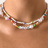 CREATIVECOLOR SPECIAL SHAPED LETTER NECKLACE_CWAJE1494