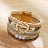 BOHEMIAN MAGNETIC CLASP MULTI LAYER BRACELET_CWAJE1459