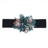 HANDMADE FLORAL ELASTIC WAIST BELT FOR DRESSES_CWMM6415