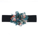 HANDMADE FLORAL ELASTIC WAIST BELT FOR DRESSES_CWMM6415