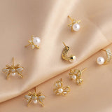 FASHIONABLE ZIRCON INLAID BEE EARRINGS_CWAJE0996