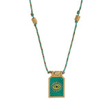 FASHIONABLE AND SIMPLE COLORFUL PENDANT NECKLACE_CWMM3915