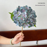 3D PRINTED AUTUMN HYDRANGEA STEM WITH 2 LEAVES_CWMM6517