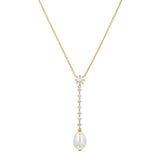 Zirconia Val Round Pendant Necklace_Cwmm5291