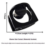 Elegant Arched Acetate Hair Claw ? Niche Hairpin_Cwaha07189