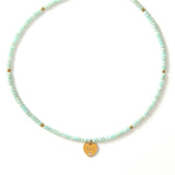 12 MONTH CUT STONE NECKLACE WITH HEART PENDANT_CWMM8851