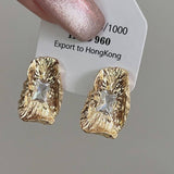 PERSONALIZED HIGH END IRREGULAR PLEATED EARRINGS_CWAJE1323