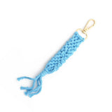 BOHO COTTON TASSEL KEYCHAIN HANDMADE WOVEN CHARM_CWAB5081