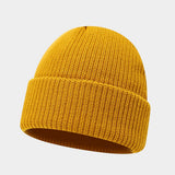 Vintage Knit Dome Skull Cap Warm Short Beanie Hat_Cwah04690
