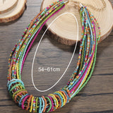 COLORFUL MULTI LAYERED HANDMADE BEADED NECKLACE_CWAJE1571