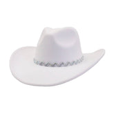 Western Cowboy Fedora Hat Ethnic Design_Cwah04437