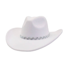 Western Cowboy Fedora Hat Ethnic Design_Cwah04437