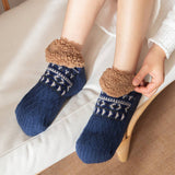 NON SLIP WARM PLUSH INDOOR SLIPPERS_CWMS0703