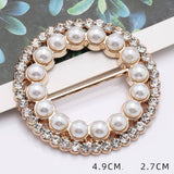 HOOP PEARL DIAMOND CORNER BUTTON SCARF RING_CWMM2143