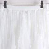 Tulle Skirt Mid-Length High Waist Pleated Skirt_Cwbls0397