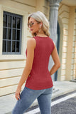 V-Neck Cross Sleeveless Short-Sleeved T-Shirt