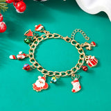 CHRISTMAS BELL WREATH PULL OUT BRACELET_CWAJE2392