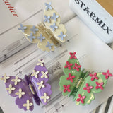 3D BUTTERFLY ACETATE HAIR CLAW FLORAL CLIP_CWASC1595
