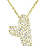 26 LETTERS NECKLACE COPPER ZIRCONIA PENDANT_CWMM5864