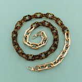 47 24ACRYLIC LEOPARD PRINT BAG CHAIN PHONE STRAP_CWMM5094