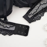 BLACK LACE UNDERWEAR SET WITH RIMS_CWMU0146