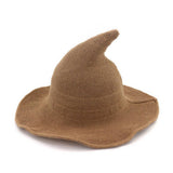 Cwah1676_Regular Foldable Knitted Halloween Witch Hat