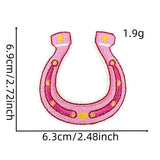 PINK GIRL WESTERN COWBOY GIRL CARTOON STICKER_CWMM4036