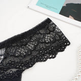 BLACK LACE UNDERWEAR SET WITH RIMS_CWMU0146